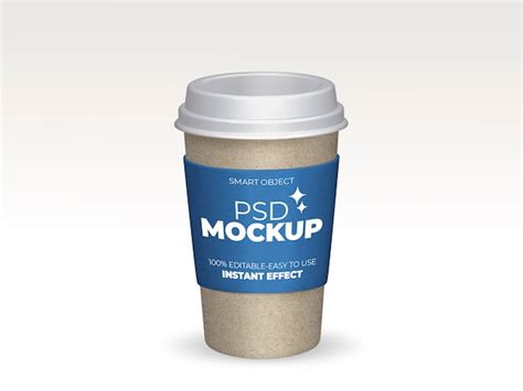 Free PSD | Take away coffee cup mockup