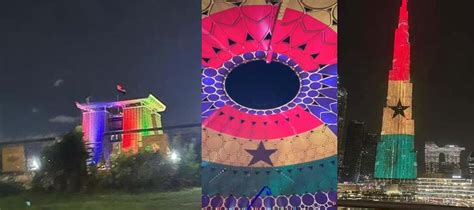 Jubilee House decorated with Ghana, US National Colours | GhanaToday