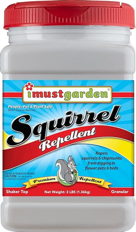 Amazon.com: I Must Garden Squirrel Repellent - 3lb Granular - Stops Digging in Flower Pots and ...