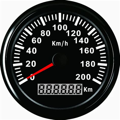 1pc 100% brand new 85mm GPS Speedometer Odometer 0 200km/h for Cars Racing Motorcycles-in ...