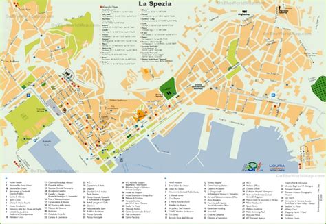 La Spezia hotel map - Ontheworldmap.com