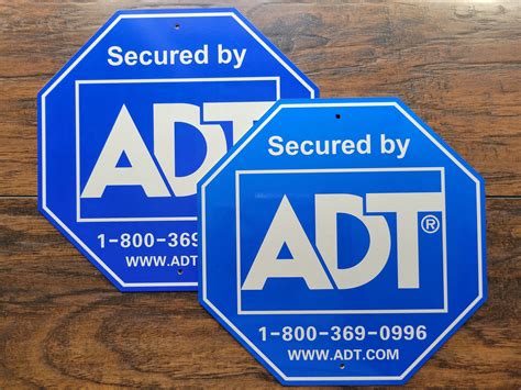 NEW 2 PACK Two ADT Home Security Alarm Signs with Mounting | Etsy