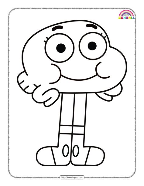 Gumball Darwin Pdf Coloring Pages | Coloring pages, Gumball, Coloring ...