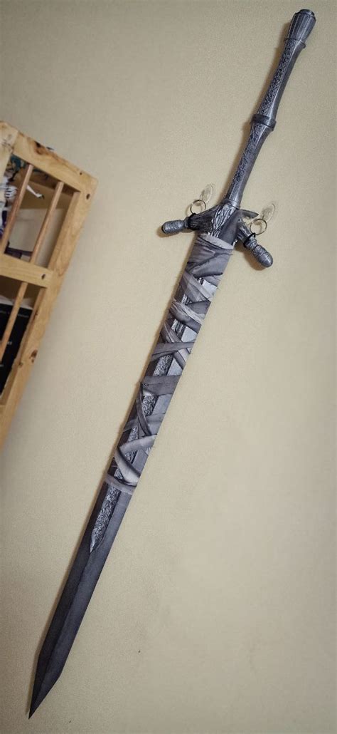 I built a 1:1 Replica of The Holy Moonlight Sword : r/bloodborne