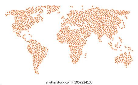 Vector World Map Design Triangle Pattern Stock Vector (Royalty Free ...