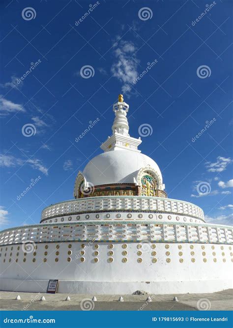 Shanti Stupa To Leh in Ladakh, India. Stock Image - Image of decoration, colored: 179815693