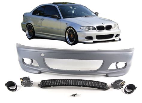 Front Bumper M Sport BMW E46 Coupe Convertible 2 Door Including Fogs ...