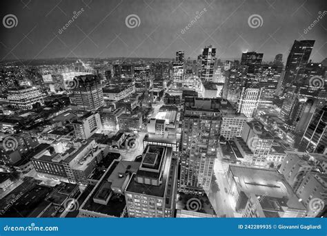 Vancouver, Canada - August 10, 2017: Aerial View of Downtown Vancouver ...