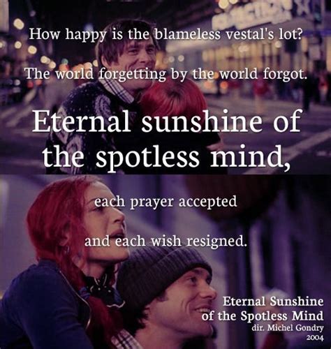 eternal sunshine of spotless mind | Movie quotes, Eternal sunshine of ...