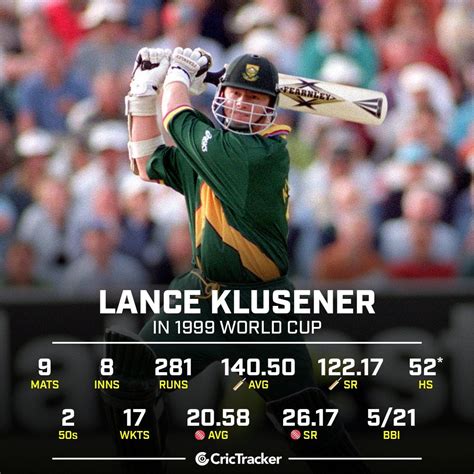 Lance Klusener's legendary performance at the 1999 world cup : r/Cricket