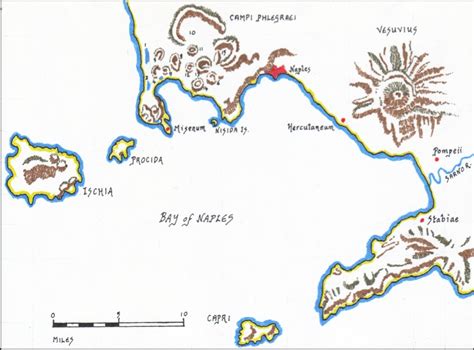 Vesuvius Volcano Map