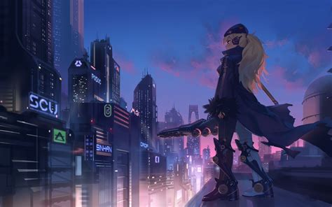 Futuristic Anime Wallpapers - 4k, HD Futuristic Anime Backgrounds on ...