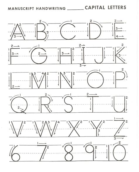 Capital Alphabet Letters Printable | Activity Shelter | Handwriting ...