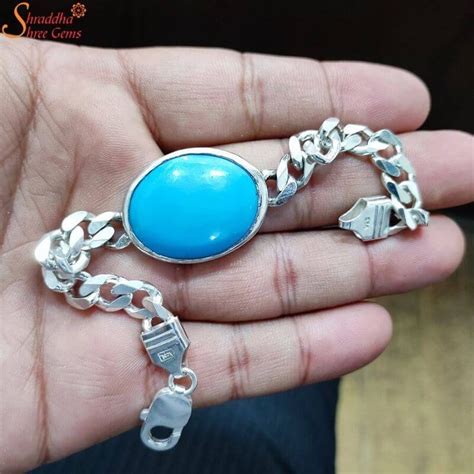 Natural Turquoise Bracelet, Salman Khan Bracelet - Shraddha Shree Gems