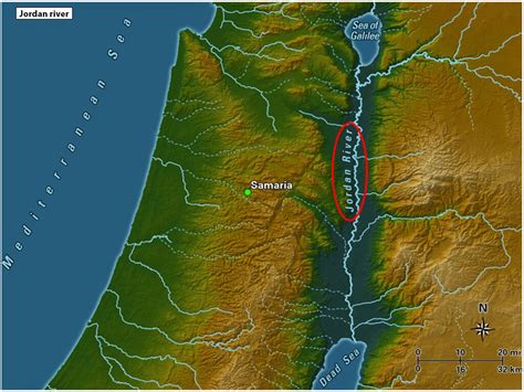 Jordan River Map | Where is the Jordan River ocated on Map