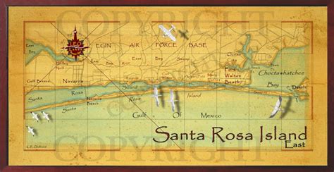 Old field Studio: Santa Rosa Island Map