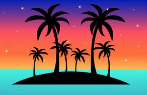 Tropical island clipart image a clip art - WikiClipArt