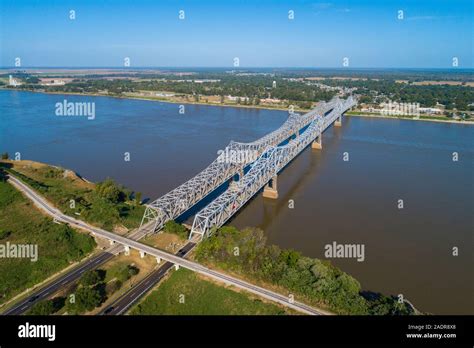 Natchez-Vidalia Bridge at Natchez on the Natchez Trace Parkway Mississippi MS also known as the ...