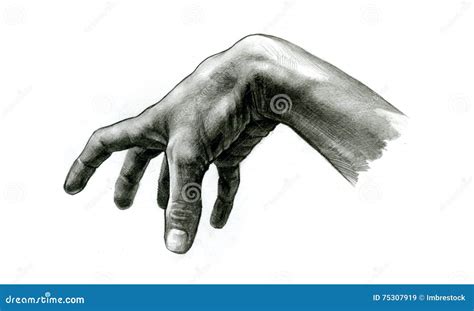 Grabbing Hand stock illustration. Illustration of hand - 75307919