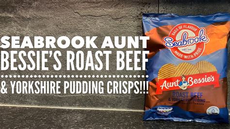 Seabrook Aunt Bessie's Roast Beef & Yorkshire Pudding Thick Crinkle Cut Crisps Review - YouTube