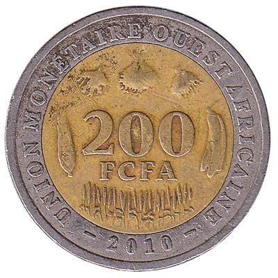 200 FCFA coin West Africa - Exchange yours for cash today