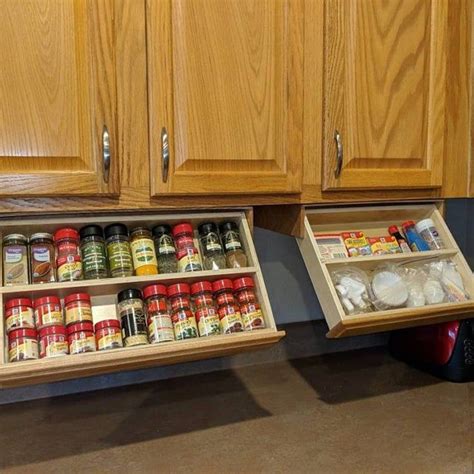 Under Cabinet Spice Rack | Etsy | Cabinet spice rack, Kitchen cabinet ...