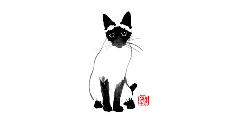 Siamese Cat Line Drawing | Free download on ClipArtMag