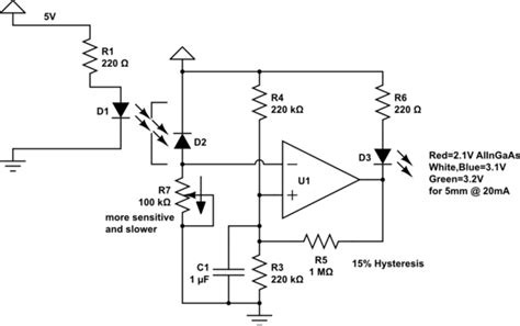 op amp - Power a diode with a photo diode and an op amp - Electrical Engineering Stack Exchange