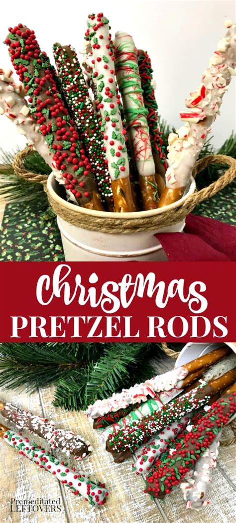 Christmas Chocolate-Covered Pretzel Rods Recipe - Easy Holiday Treat!