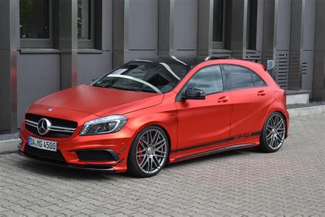 Mercedes-Benz A45 AMG Gets Wrapped in Wonderful Red Matte Foil, Is ...