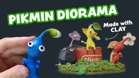 Making a PIKMIN DIORAMA from Polymer Clay - YouTube