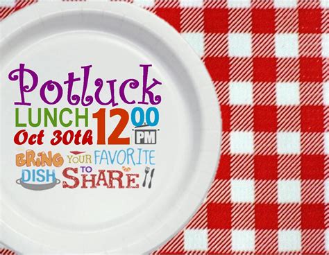 Potluck Lunch Invitation | printables | Pinterest | Potlucks and Lunches