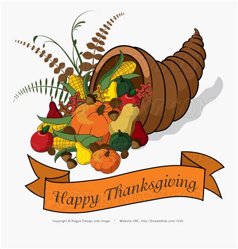 Cornucopia Thanksgiving Clip Art Pictures Happy Transparent - Happy ...