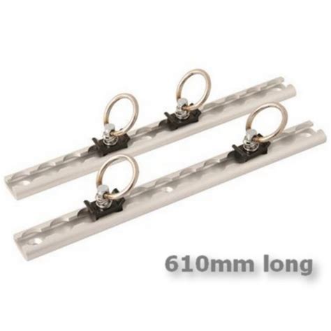 Aluminium Anchor Track 610mm Tie Down Tracking Ute Trailer Bike 4WD 680kg Break