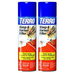 Amazon.com : TERRO T3300-2 Wasp and Hornet Killer Twin Pack - 19 oz. each : Home Pest Control ...