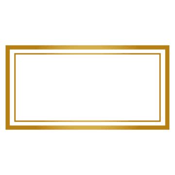 Golden Rectangle Border PNG Image, Border Golden Rectangle, Frame, Golden, Gorgeous PNG Image ...