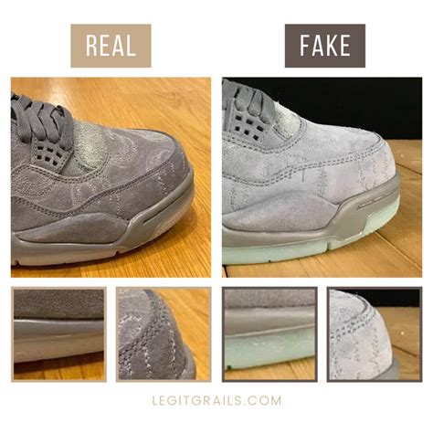 How To Spot Real Vs Fake Jordan 4 Retro Kaws – LegitGrails