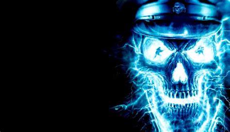 Blue Skull Fire Wallpapers - Wallpaper Cave