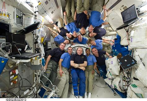 crewed spaceflight - Why do ISS crew members often cross their arms? - Space Exploration Stack ...