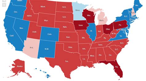 Red and Blue Map, 2016 - The New York Times