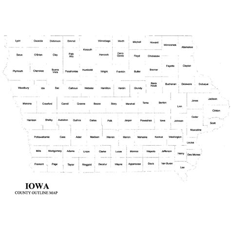 Iowa County Map – Jigsaw-Genealogy