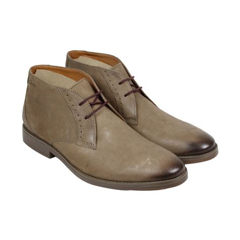 Clarks Garren Free Mens Brown Leather Casual Dress Lace Up Casual Dress ...