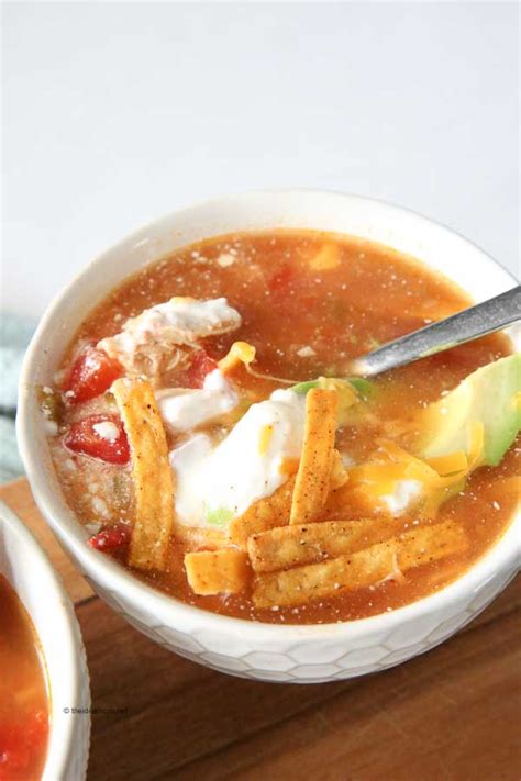 Easy and Delicious Chicken Tortilla Soup Instant Pot - The Idea Room