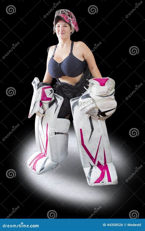 Ice Hockey Goalie Stock Photo - Image: 44358526