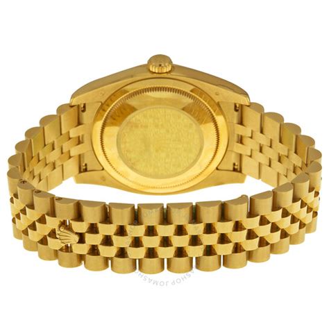 Rolex oyster perpetual datejust 18k yellow gold watch - deltaiheart