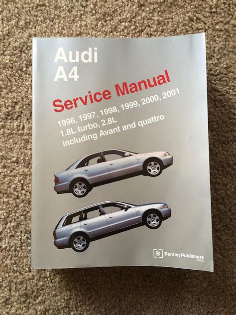 Amazon.com: Audi A4 Service Manual: 1996-2001: 9780837603711: Bentley ...