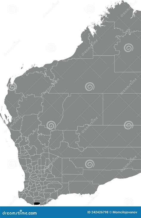 Locator Map of the SHIRE of DENMARK , WESTERN AUSTRALIA Stock Vector - Illustration of direction ...