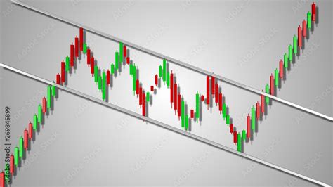 Bull Flag Stock Chart Pattern 3D Illustration Stock Illustration | Adobe Stock