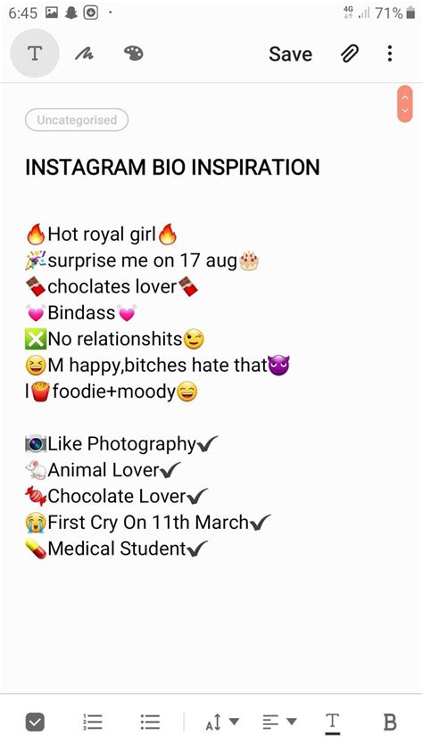 Instagram Bio Ideas For Girls