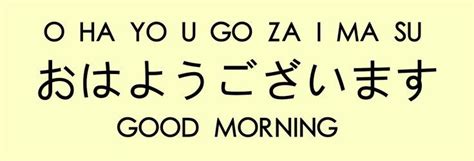 good morning in japanese - Google Search Basic Japanese Words, Japanese Phrases, Study Japanese ...